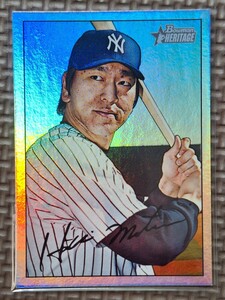 2007 Bowman Heritage #103 HIDEKI MATSUI Rainbow Foil New York Yankees Yomiuri Giants