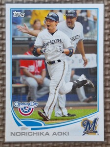 2013 Topps Opening Day #116 NORICHIKA AOKI Milwaukee Brewers Yakult Swallows