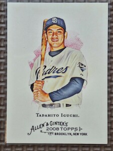 2008 Topps Allen & Ginter #73 TADAHITO IGUCHI San Diego Padres Chicago White Sox Fukuoka Daiei Hawks