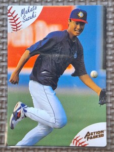 1994 Action Packed #17 MAKOTO SUZUKI RC Jacksonville Suns Seattle Mariners Orix Blue Wave