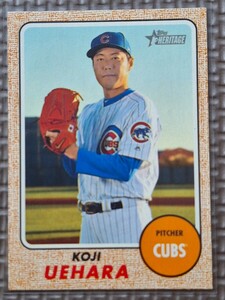 2017 Topps Heritage #595 KOJI UEHARA Chicago Cubs Baltimore Orioles Yomiuri Giants