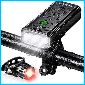 Bestore 自転車 ライト【5200mAh大容量 USB充電式 】 自転車ヘッドライト 防水 LEDヘッドライト 800ルーメン モバイルバッテリー機能付き
