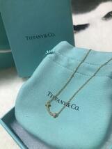 【極美品】Tiffany & Co. ティファニー☆Tスマイルダイヤモンドネックレス ミニ イエローゴールド #943255_画像2