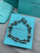 大人気美品Tiffany & Co. ティファニー ハードウェア グラジュエイテッド リンク ネックレス シルバー #943269_画像1