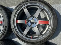 RAYS TE37 SAGA SL 17×7.5J +31 F3 4-100 Michelin PS5 215/45R17付き_画像4