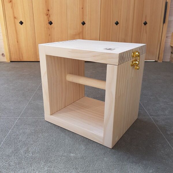 ハンドメイド トイレットペーパーホルダー ナチュラル