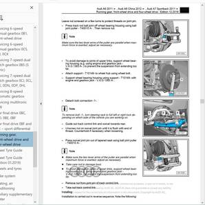 AUDI A6 C7 S6 RS6 4G 2011-2018 ファクトリー ワークショップマニュアル サービスリペアマニュアル 整備書 配線の画像5