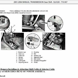 メルセデスベンツ SLK 230 & 320 R170 1998-2004 ワークショップマニュアル サービスリペアマニュアル 整備書の画像6