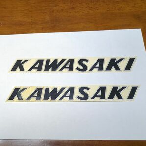 カワサキ　大文字　ステッカー　2枚　タンクデカール　kawasaki KAWASAKI ビンテージ　当時物　旧車