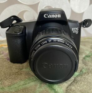 Canon キヤノン EOS 1000 QD 一眼レフフイルムカメラ ZOOM LENS EF 35-80mm 1:4-5.6 レンズ