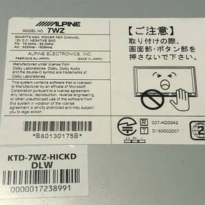 7WZ 動作確認済み 地図2022年 アルパイン ハイエース ダークプライムⅡ 標準ボディ メモリーナビ 7インチワイドの画像5