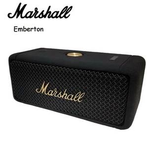 ★Marshall EMBERTON BLACK&BRASS Bluetooth スピーカー マーシャル エンバートン ブルートゥース 防水 IPX7 【新品未開封】★の画像1
