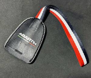 ★ ABARTH アバルト テキストロゴ レザー調カバーシートフック 買物フック グログランテープ仕様★