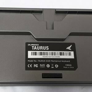 【1円出品】Durgod TAURUS K320 TKL メカニカルゲーミングキーボード スペースグレー の画像4