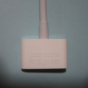 新品 純正 Apple Lightning 30ピン MD824AM/A A1450 変換ケーブル ライトニング 20ｃｍ ipod iphone 30pin Dock アダプタ の画像2