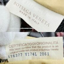 激レア/極美品●BOTTEGA VENETA ボッテガヴェネタ メンズ ビジネス ボストンバッグ ハンド 肩掛け イントレチャート パイソン レザー 茶色_画像10