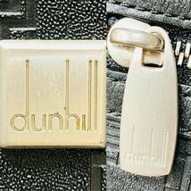 極美品 dunhill ダンヒル メンズ ビジネス ショルダーバッグ ディーエイト D8 D-EIGHT 総柄 肩掛け 斜め掛け クロスボディ PVC レザー 本業_画像9