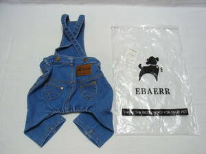  unused dog clothes XL*EBAERR Denim overall * jeans overall Kawai i casual .... Cafe debut dog dog dog clothes 6