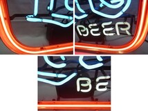動作確認済み★ネオンサイン Lite Beer ネオン管 看板 Miller Lite ライトビール ビンテージ アンティーク レトロ バー アメカジ★140_画像4