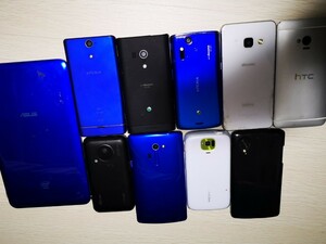 1円スタート スマートフォン ジャンク セット まとめて10台 動作未確認 部品取り スマホ SONY Xperia Galaxy Android アンドロイド