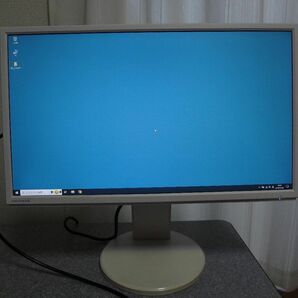 I-O data 液晶モニター　LCD-MF224ED-F ホワイト　台座日焼けあり