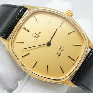 C93●作動良好 箱付 超美品 OMEGA オメガ スイス製 DE VILLE デビル Cal.1330 191.0074.1 純正ベルト尾錠 メンズ腕時計 ゴールド金の画像2