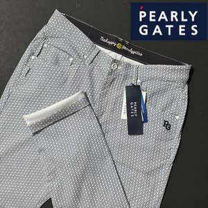 5/L 春夏新品/入手困難/大人気/PEARLY GATES パーリーゲイツ/ニコちゃん/ストレッチロングパンツ/ゴルフパンツ/プラスクール/スマイル柄