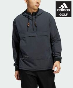 Lサイズ　新品定価15000円　アディダスゴルフ　adidas golf 春夏　メンズ　プルオーバー ジャケット　パーカー　ゴルフウェア　チャコール