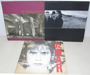 LP・U2・UK盤1枚+USA盤2枚・THE JOSHUA TREE、WARなど・A03-90