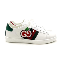 送料無料 超美品 グッチ GUCCI スニーカー 611377-DOPE0 エース GGアップル 21.5cm相当 白系 レディース_画像5