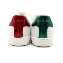 送料無料 超美品 グッチ GUCCI スニーカー 611377-DOPE0 エース GGアップル 21.5cm相当 白系 レディース_画像7