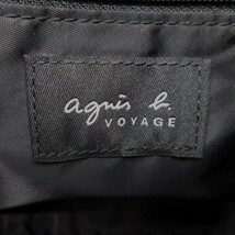 送料無料 美品 アニエスベー ボヤージュ agnes b. Voyage ショルダー バッグ ドット柄 黒 ブラック系 レディース_画像10