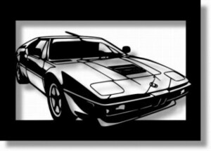 BMW M1 E26の切り絵　【A4サイズ】[C4-039]