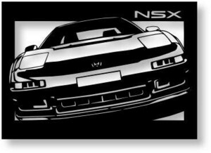 ホンダ(HONDA) NSXの切り絵　(2)【A4サイズ】[C4-017]