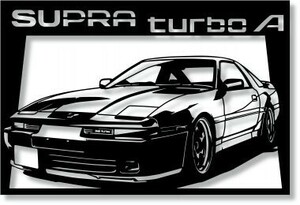 トヨタ(TOYOTA) スープラ JZA70(5)の切り絵　【A4サイズ】[C4-134]