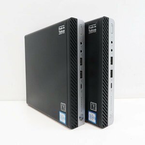 〇HP EliteDesk 800 G3 DM 2台セット【第6世代 Core i5 6500T/メモリ4GB/HDD500GB/Win10Pro-64bit/DP/Type-C】