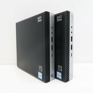 〇HP EliteDesk 800 G3 DM 2台セット【第6世代 Core i5 6500T/メモリ4GB/HDD500GB/Win10Pro-64bit/DP/Type-C】