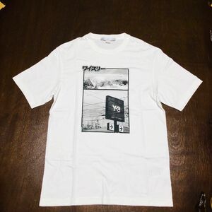 Y-3 × adidas デザインＴシャツ y3 アディダス　ワイスリー Tシャツ ホワイト 白 Tee 半袖Tシャツ