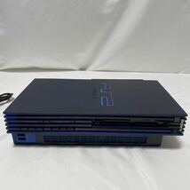 SONY PlayStation2 PS2 本体一式 プレイステーション2 プレステ2 オーシャンブルー SCPH-37000 ジャンク 純正アナログコントローラー _画像3