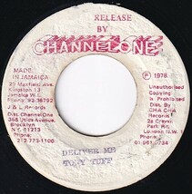 7インチ Tony Tuff / Deliver MeRiddim / Channel One / I Was Born To Be Loved Riddim_画像1