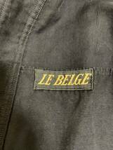 30s 40s French vintage black moleskin work jacket light weight 6buttons ブラックモールスキン ジャケット 6ボタン Vポケット 丸襟_画像4