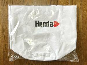 [未使用] HONDA ハート オリジナル バケット バッグ 新品 白 ホンダ トートバッグ ノベルティ ホワイト シンプル 大容量 丸型 バケツ型 