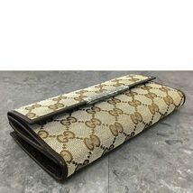 ☆送料無料☆ 未使用品 GUCCI 長財布 112715 Wホック財布 箱付き 306_画像6