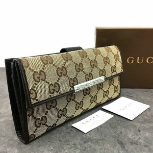 ☆送料無料☆ 未使用品 GUCCI 長財布 112715 Wホック財布 箱付き 306