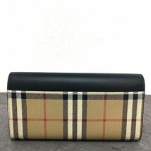 ☆送料無料☆ 未使用品 BURBERRY 長財布 ブラック バーバリーチェック 508_画像5