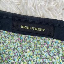 HIGH STREET high steet ハイストリート　テーラードジャケット ジャケット　ネイビー 濃紺　紺　背抜き 花柄　LL ストライプ　春夏_画像5