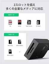 UGREEN カードリーダー USB 3.0 高速 SD TF カードリーダライタ 2スロットカード同時読み書き可_画像2