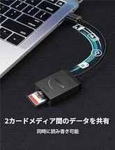 UGREEN カードリーダー USB 3.0 高速 SD TF カードリーダライタ 2スロットカード同時読み書き可_画像3