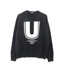 UNDERCOVER アンダーカバー 22AW UGIZ SWEAT Uロゴクルーネックスウェットトレーナー ブラック UC2B9804-1_画像1