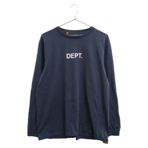 GALLERY DEPT. ギャラリーデプト DEPY. LOGO L/S TEE ロゴプリント長袖Tシャツ ロンT ネイビー